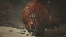 A big hairy dog monster in Monster Hunter Wilds